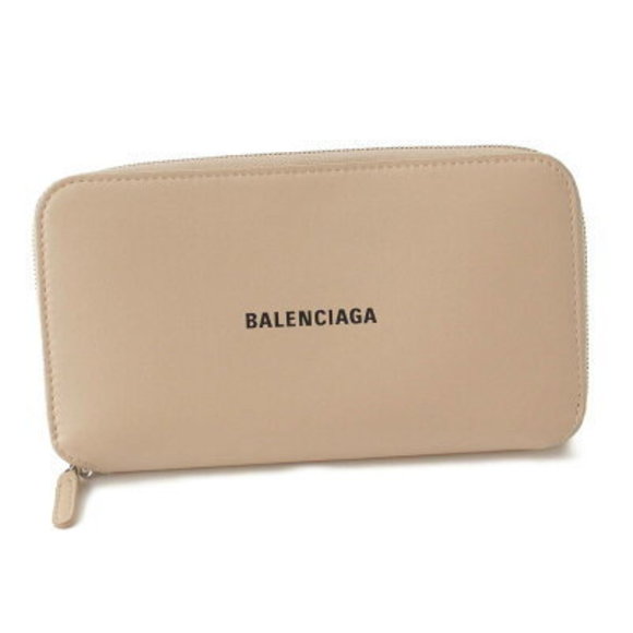 Balenciaga Logo Long Wallet Beige - Picture 1 of 9